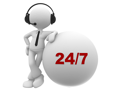 Service client 24h/24 7j/7